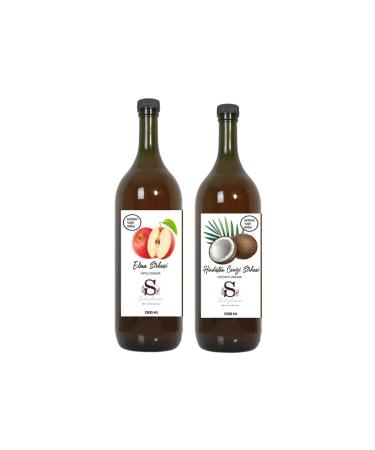 Suheylaana Natural Apple Cider Vinegar 1500 Ml - Natural Coconut Vinegar 1500 Ml