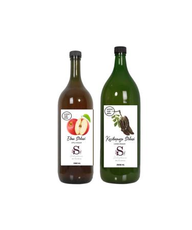 Suheylaana Natural Apple Vinegar 1500 Ml - Natural Carob Vinegar 2000 Ml
