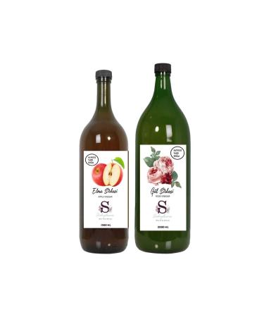 Suheylaana Natural Apple Vinegar 1500 Ml - Natural Rose Vinegar 2000 Ml