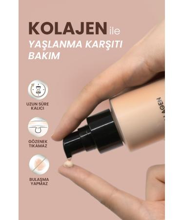 LEBELAGE Foundation for Oily and Combination Skin SPF 50+ PA +++ LEBELAGE Collagen No Sebum Foundation no: 13 - Buy Online on GoSupps.com