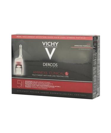 Vichy Men's Advanced Anti-Hair Loss Fast and Strong Extension Care Serum 21x6 Ml..