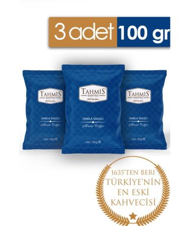 Tahmis Mastic Turkish Coffee 100 Gr 3-Pack