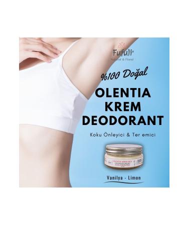 Fufuli Natural & Floral Olentia Cream Deodorant / Vanilla-lemon (ANTI-ODOR & SWEAT ABSORBER) 50 ml