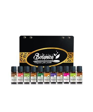 botanica Argan Almond Avocado Rose Mint Castor Lavender Jojoba Pine Tea Tree 10 Oil Skin Hair Care Set