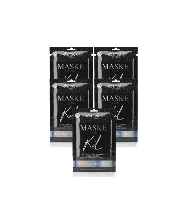 Dermokil DERMOKL Peelable Caviar Black Clay Face Mask 15 ml (For All Skin Types) 5 Pieces