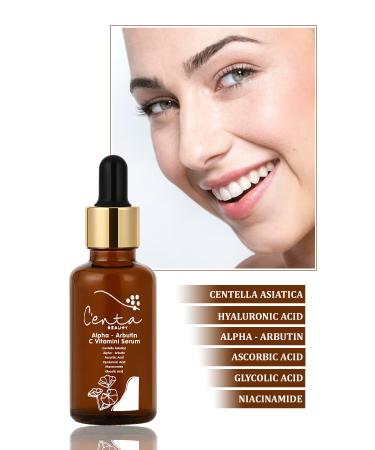 C'enta Beauty Alpha-arbutin Vitamin C Serum (CICA SERUM) - 30ml - Buy Online on GoSupps.com
