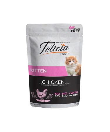 Felicia 6 PIECES FELICIA GRAIN-FREE CHICKEN KITTEN CAT POUCH 85 GR 165083