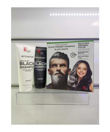 EG COSMETICS Hair&bread Black Pigment Shampoo Black White Blackening