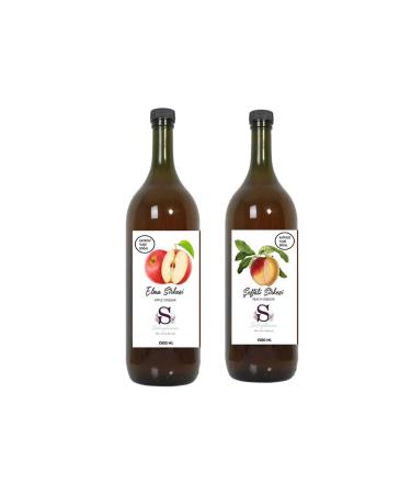 Suheylaana Natural Apple Vinegar 1500 Ml - Natural Peach Vinegar 1500 Ml