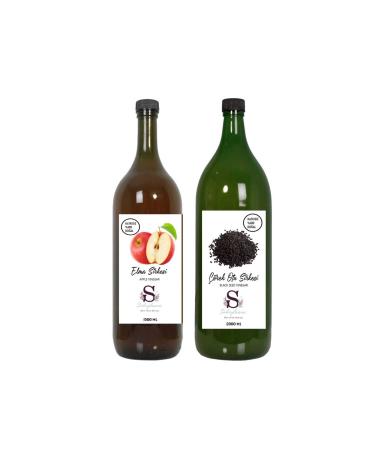 Suheylaana Natural Apple Cider Vinegar 1500 Ml - Natural Black Cumin Vinegar 2000 Ml