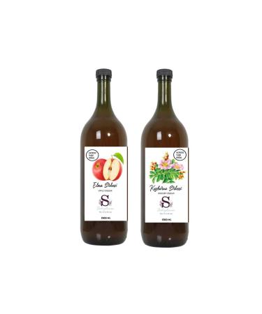 Suheylaana Natural Apple Vinegar 1500 Ml - Natural Rosehip Vinegar 1500 Ml