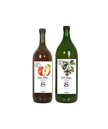 Suheylaana Natural Apple Vinegar 1500 Ml - Natural Plum Vinegar 2000 Ml
