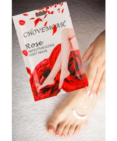 Xolo Rose Oil Foot Pack Sock Type Foot Care Mask XLM131