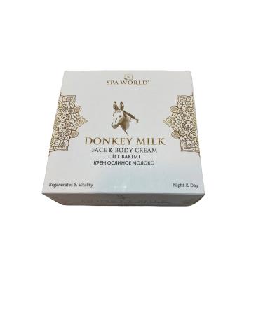 SPA WORLD DONKEY MILK HAND & FACE CARE CREAM MOISTURIZING VITALIZING CREAM 150 ML