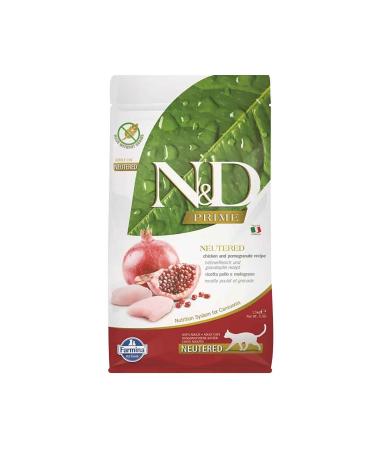 N & D Prime Chicken and Pomegranate Grain-Free Sterilized Cat Food 1.5 Kg