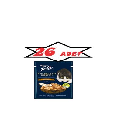 FELIX FELIX DELICIOUS MEAT SLICES WITH CHICKEN 80 G X 26 PIECES