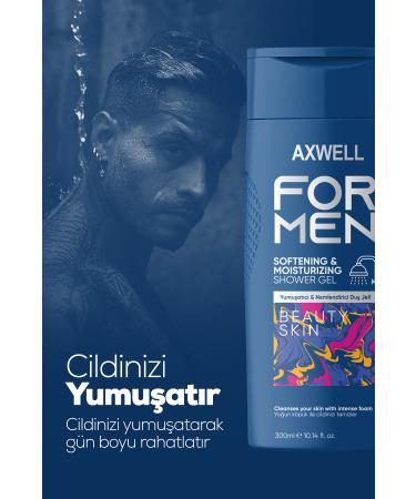 AXWELL For Men Softening and Moisturizing Shower Care Gel - Buy Online on GoSupps.com