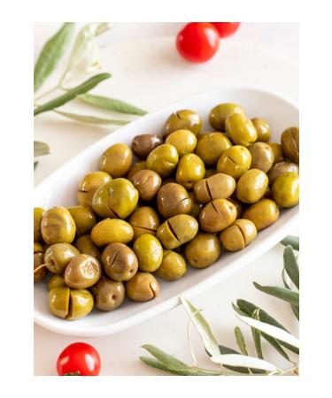 ELLA FARM MARMAR S Green Scratched Olives - 600 gr.