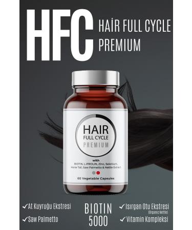 HFC Hair Full Cycle Premium Hair Vitamin 60 Vegan Capsules - Buy Online on GoSupps.com