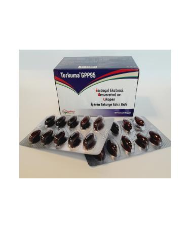 Turkuma Gpp95 Turmeric Extract Resveratrol And Lycopene 60 Softgel Capsules - Buy Online on GoSupps.com