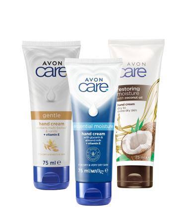 Avon Care Glycerin and Almond Milk Coconut Oil and Vanilla Hand Cream Package