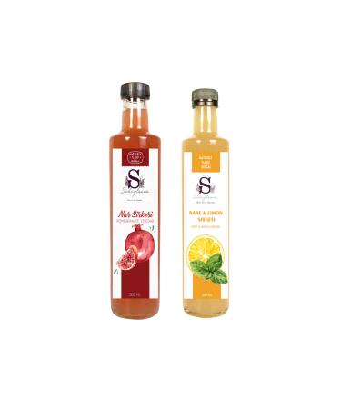 Suheylaana Natural Pomegranate Vinegar 500 Ml - Natural Mint & Lemon Vinegar 500 Ml