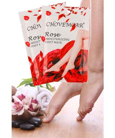 Dahaus 10 Pieces Rose Oil Foot Pack Sock Type Foot Care Mask Moisturizing Repair XLM131 - Buy Online on GoSupps.com
