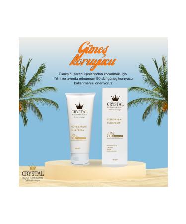 Crystal Beauty 50 Factor Sun Cream Protective 100 ml