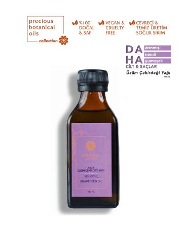 Densa Essential 0 Pure & Natural Cold Pressed Grape Seed Oil 100ml Anti-Pore & Anti-Stain Intense Brightness & Moisture