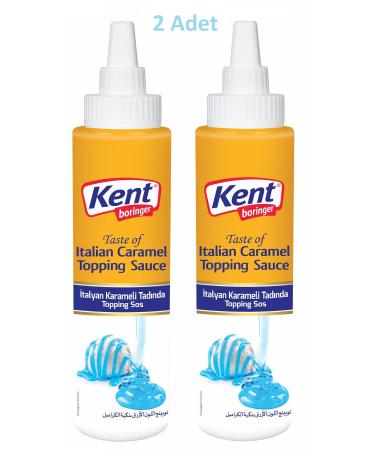 Kent Boringer Italian Caramel Topping Sauce (Cylinder Packaging) 300 Gr x 2 Pieces