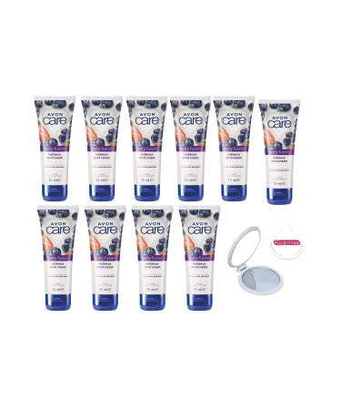 Avon Care Blueberry Extract Hand Cream 75ml 10x pieces + mirror gift