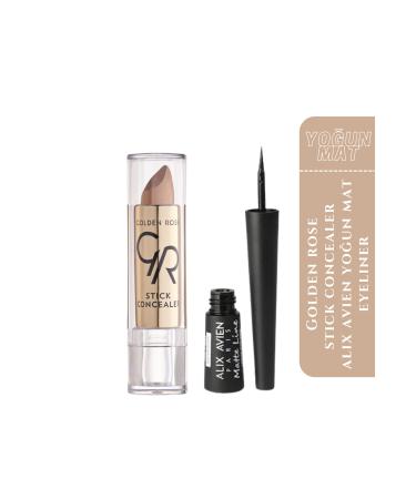 Golden Rose Stick Concealer No: 01 + A.Avien Eyeliner - INTENSIVE MATTE BLACK