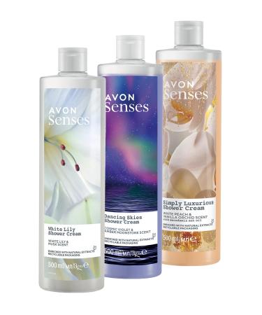 Avon Senses Simply Luxurious Dancing Skies and White Lily Shower Gel Pack