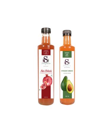 Suheylaana Natural Pomegranate Vinegar 500 Ml - Natural Avocado Vinegar 500 Ml