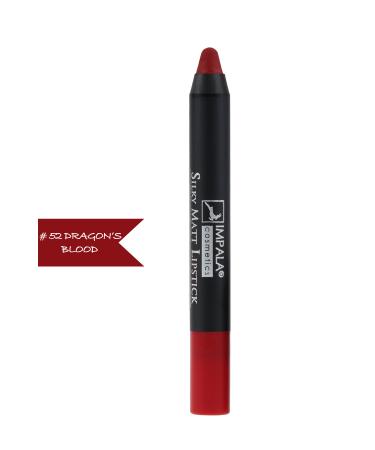 IMPALA Lip Pencil - Silky Matt Lipstick - Long Lasting & Waterproof No 52 dragon's blood