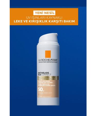 La Roche Posay Anthelios Age Correct Spf50 Face Sun Cream with Color Concealer 50 ml SUNCRM12 - Buy Online on GoSupps.com