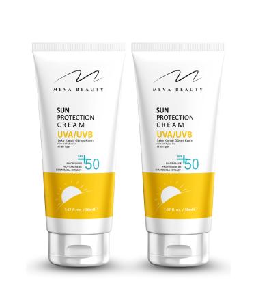 Meva Beauty 2x High Protection Face Sun Cream SPF +50