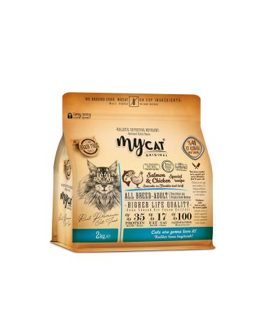 My Cat Original Salmon Chicken Cat Food 2kg and MyCat Salmon Anchovy