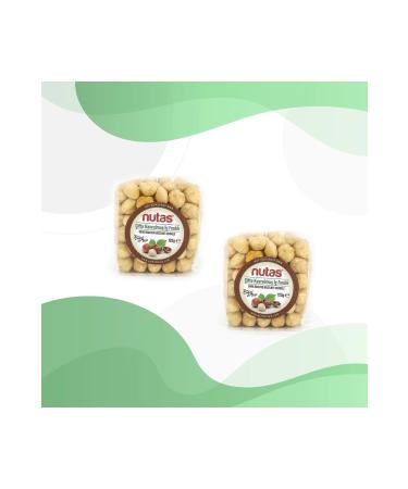 Nutas Double Roasted Hazelnut Kernels 125g Pack X2