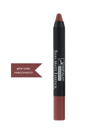 IMPALA Lip Pencil - Silky Matt Lipstick - Long Lasting & Waterproof No 57 iced macciato