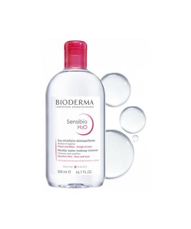 Bioderma Sensibio H2O Purifying Soothing Face and Make-up Remover Water 500 ml - Buy Online on GoSupps.com