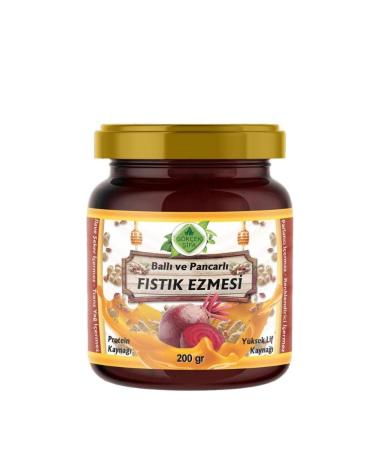 G k ek ifa Peanut Butter with Honey and Beetroot (PEANUT BUTTER WITH HONEY & BEET) 200 Gr.