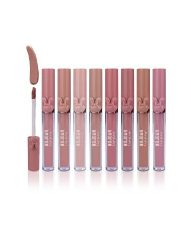 MUJGAN Hat Design 8-Piece Liquid Lipstick Set