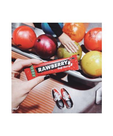 Rawberry Goji Berry No Sugar Added Vegan Gluten Free Nut Bar 15 Pieces in a Box - Buy Online on GoSupps.com