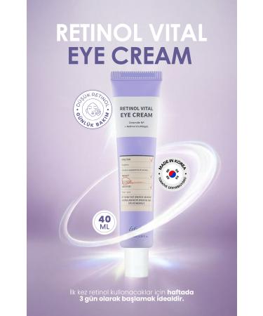 Esfolio Retinol Eye Cream Beginners Eye Contour Brightener Retinol Vital Eye Cream 40ml - Buy Online on GoSupps.com