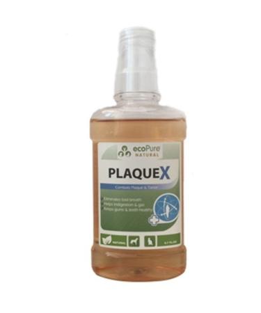 Ecopure Plaquex Cat Dog Tartar & Plaque Inhibitor (Bad Breath Remover) Oral Care Solution - Buy Online on GoSupps.com