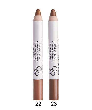 Golden Rose Stick Contour Pencil - Contour Crayon Face Shaper Stick No: 22 - 23 Set of 2 - Buy Online on GoSupps.com