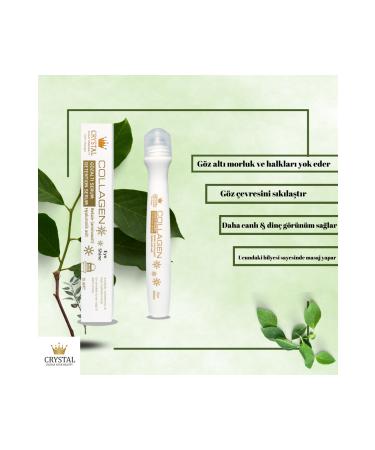 CRYSTAL Eye Contour Under Eye Bags Under Eye Dark Circles Effective Serum with Massage Head