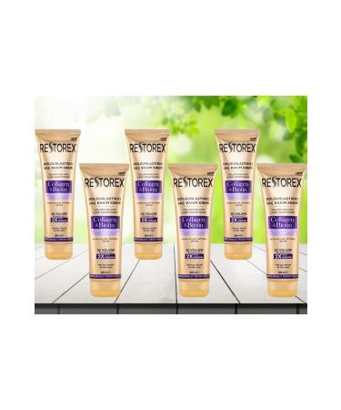 Restorex Volumizing Hair Care Cream Collagen & Biotin 250 Ml 6 Pieces