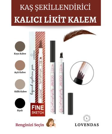 Lovendas Permanent Liquid Eyebrow Shaping Pencil - 24 hours water resistant - Eyebrow Pencil